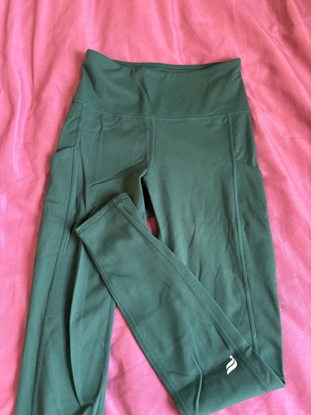 Fabletics Forest Green High-Waist Pocket Leggings